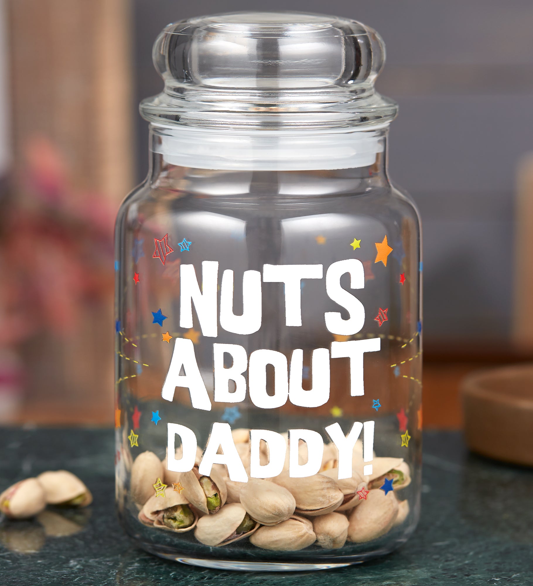 Nuts About...Personalized Glass Treat Jar